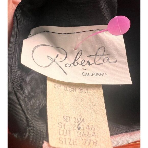 Vintage Roberta formal prom one shoulder dress size 8 - Picture 6 of 6